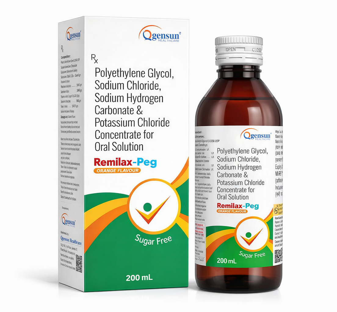  Polyethylene Glycol Sodium Chloride Sodium Bicarbonate Potassium Chloride Oral Solution - REMILAX-Peg - 200 ml